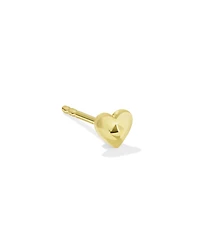Maleia Metal Single Stud Earring in 14k Yellow Gold