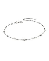 0.12 ct Michelle 14k White Gold Delicate Bracelet in White Diamond