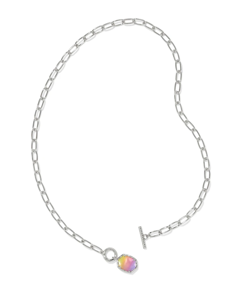 Daphne Convertible Silver Link and Chain Necklace
