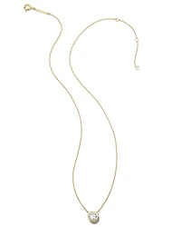 ct Lab Grown White Diamond Audrey Pendant Necklace in 14k White Gold