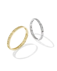 Kelly Bangle Bracelet Silver