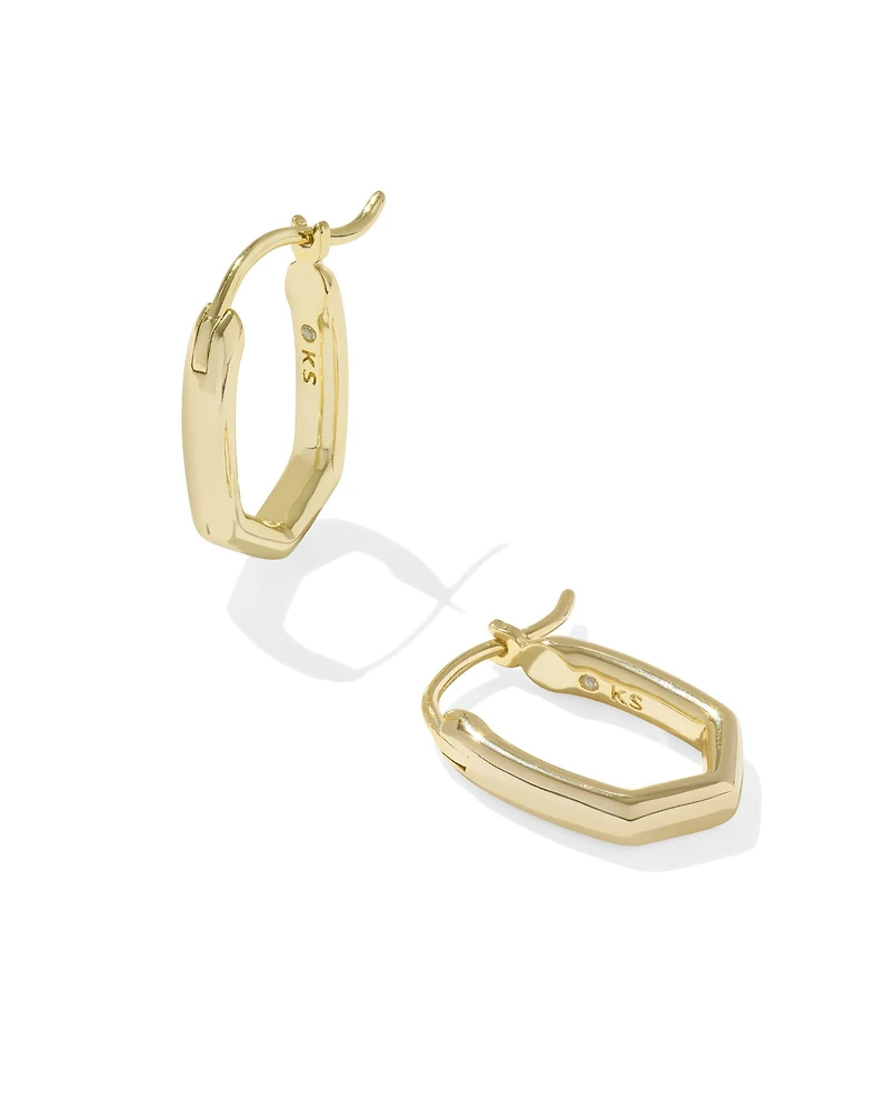 Mini Elisa and Abbie Gold Convertible Huggie Earrings