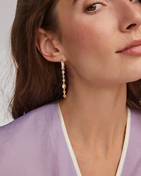 Mini Elisa and Abbie Gold Convertible Huggie Earrings