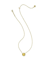 Softball Silver Short Pendant Necklace