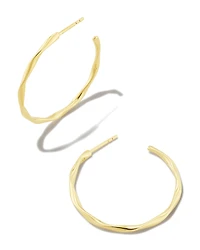 Aspen Hoop Earrings in 18k Gold Vermeil