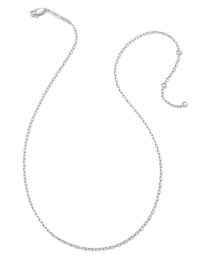 Mini Paperclip Chain Necklace in Sterling Silver