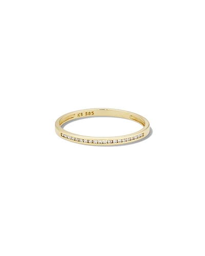 Carey 14k White Gold Band Ring Diamond