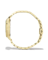 Alex Gold Tone Stainless Steel 35mm Narrow Watch Ivory Mother-of-Pearl