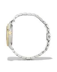 Alex Gold Tone Stainless Steel 35mm Narrow Watch Ivory Mother-of-Pearl