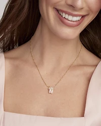 Ballet Silver Short Pendant Necklace