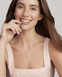 Ballet Silver Short Pendant Necklace