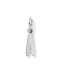 Metal Letter A Sterling Silver Charm