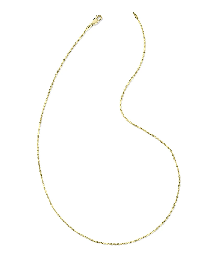 Twisted Link Sterling Silver Chain Necklace
