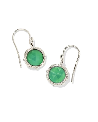 Sage Sterling Silver Drop Earrings in Ivory Mother-of-Pearl