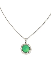 Sage Sterling Silver Pendant Necklace in Chrysoprase