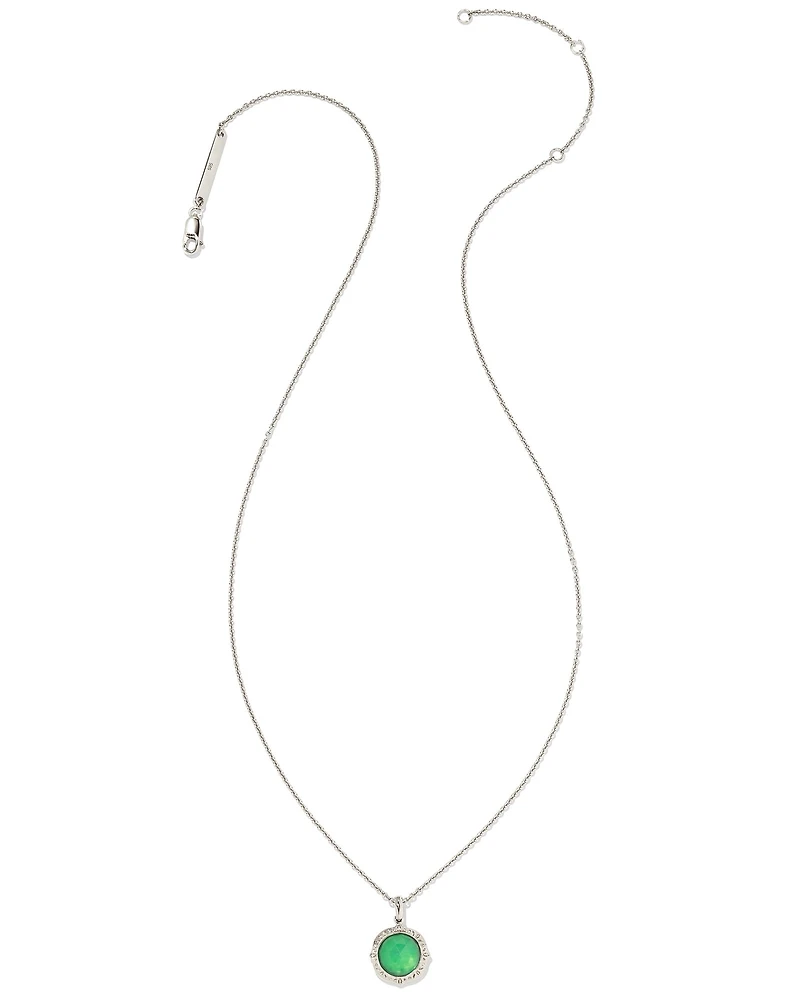 Sage Sterling Silver Pendant Necklace in Chrysoprase