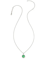 Sage Sterling Silver Pendant Necklace in Chrysoprase
