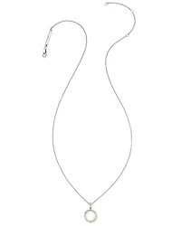Sage Sterling Silver Pendant Necklace in Ivory Mother-of-Pearl