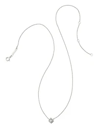 0.16 ct Michelle 14k White Gold Pendant Necklace in White Diamond