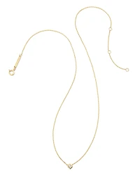 Michelle 14k Yellow Gold Pendant Necklace in White Diamond