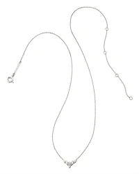 Tyler 14k White Gold Pendant Necklace in White Diamond