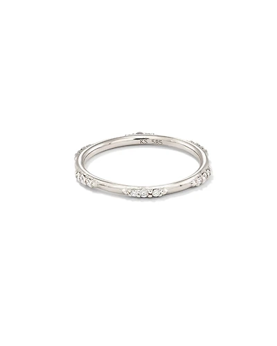 0.19 ct Posey 14k Yellow Gold Band Ring White Diamonds
