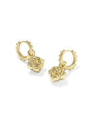 Mallory Rose Gold Huggie Earrings