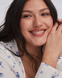 Mama Sparkle 18k Gold Vermeil Delicate Chain Bracelet