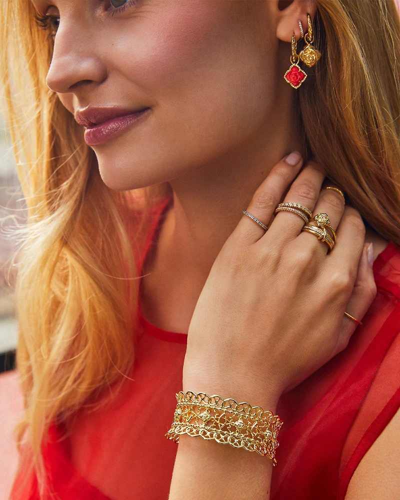 Mallory Rose Gold Huggie Earrings