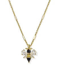 Bee Gold Short Pendant Necklace
