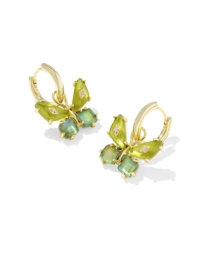 Bianca Butterfly Gold Huggie Earrings