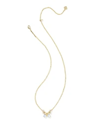 Bianca Butterfly Gold Short Pendant Necklace
