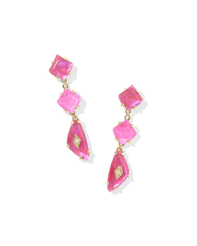 Bianca Gold Linear Earrings