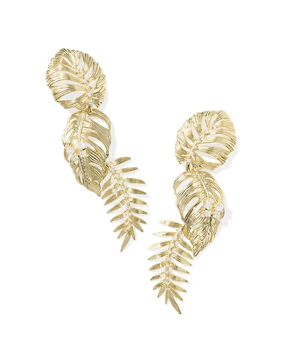 Kayla Vintage Gold Convertible Statement Earrings