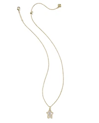 Ada Gold Short Pendant in Ivory Mother-of-Pearl