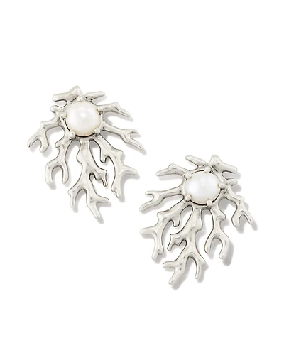 Shea Statement Stud Earrings in Vintage Gold