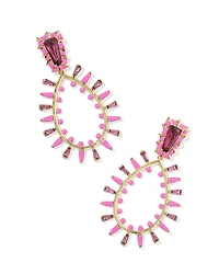 Kelsey Gold Statement Earrings in Multi Mix