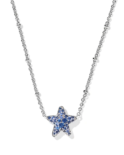 Jae Star Silver Pave Short Pendant Necklace