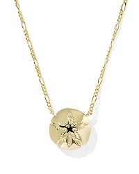 Sand Dollar Gold Short Pendant Necklace