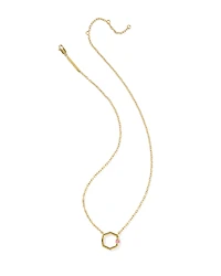Davie 18k Gold Vermeil Enamel Pendant Necklace