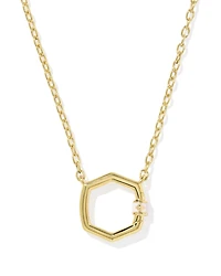 Davie 18k Gold Vermeil Enamel Pendant Necklace