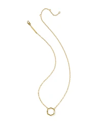 Davie 18k Gold Vermeil Enamel Pendant Necklace