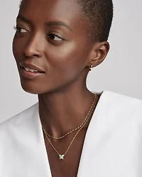 Davie 18k Gold Vermeil Enamel Huggie Earrings