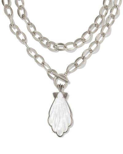 Alexa Vintage Silver Statement Necklace