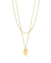 Elisa Charm Multi Strand Necklace in 18k Gold Vermeil