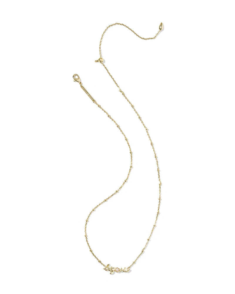 Big Sis Gold Short Pendant Necklace