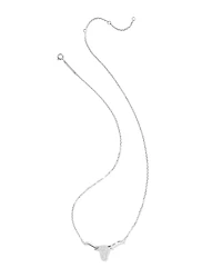 0.29 ct Longhorn 14k White Gold Pendant Necklace