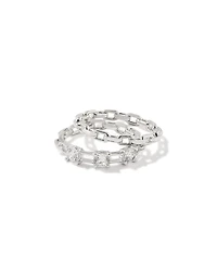 Lexi Gold Ring Set White CZ