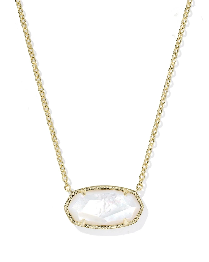 Elisa Gold Statement Short Pendant Necklace