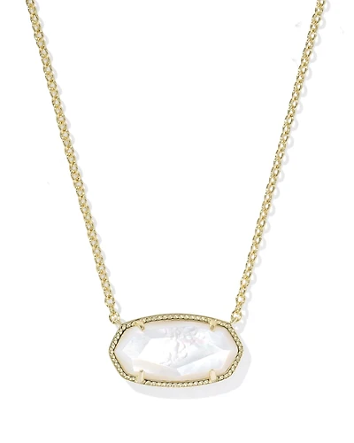 Elisa Gold Statement Short Pendant Necklace